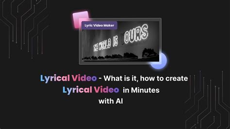 Lyrical Video What Is It How To Create Lyrical Video In Minutes With