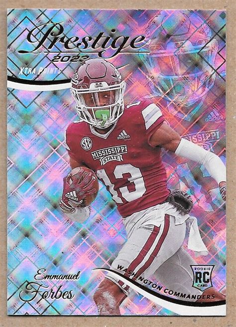 2023 Panini Prestige Xtra Points Diamonds 335 Emmanuel Forbes Rookie