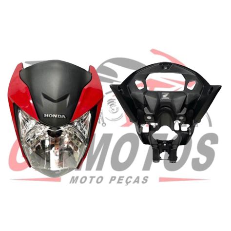 Frente Completa Mod Honda Cg Titan Vermelho Perolizado