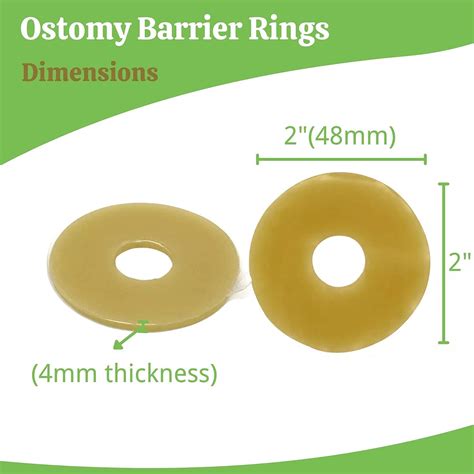 Elastic Moldable Ostomy Barrier Rings 2 48mm 4mm Thickness Non