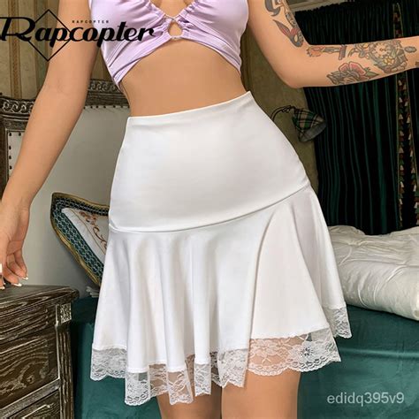 Jual Rapcopter Lace Pleated Skirts Y K Prepply Basic High Waisted Mini