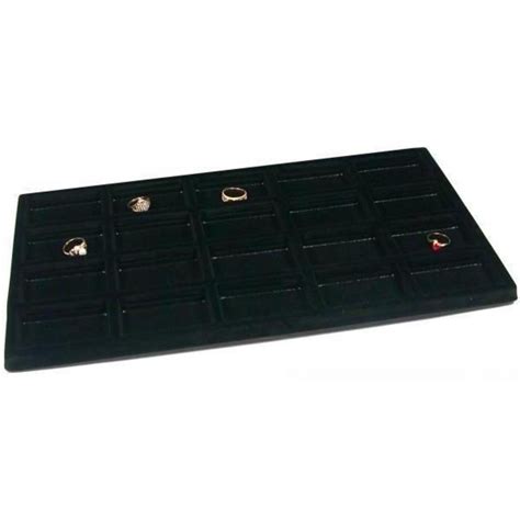 60 Slot Jewelry Display Insert 4 Black Trays Michaels