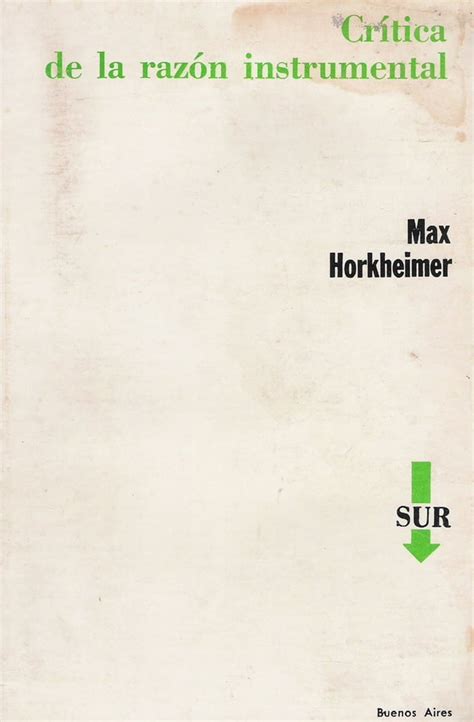 Critica De La Razón Instrumental Max Horkheimer Pdf