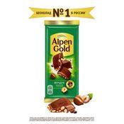 Шоколад молочный Alpen Gold с дробленым фундуком 85г