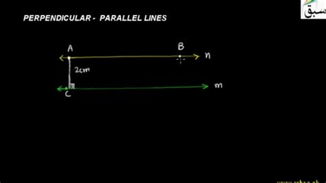 Perpendicular Parallel Lines Math Lecture Sabaqpk Youtube