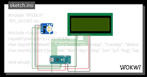 RTC Ino Wokwi ESP32 STM32 Arduino Simulator