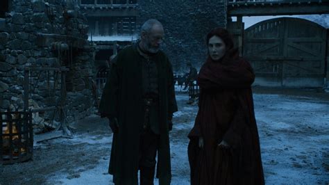 Davos and Melisandre Game of Thrones S6e4 Book of the Stranger ...