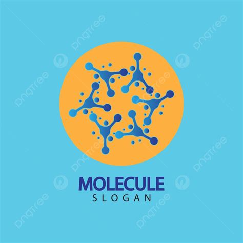 Molecule Vector Illustration Design Scientific Biology Graphic Vector