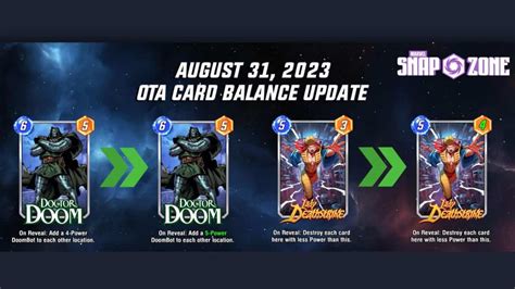 Marvel Snap 31 August 2023 Ota Patch Update Whats New Keengamer