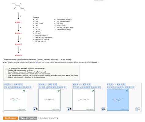 Solved The Above Synthesis Was Designed Using The Organic Chegg