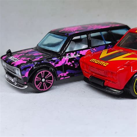 Surprise Price Hot Wheels Loose Datsun Wagon Choose Color BB Neon Speeder MOMO
