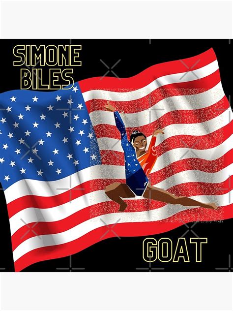 Simone Biles Goat Poster By L Jdesigns1 Redbubble