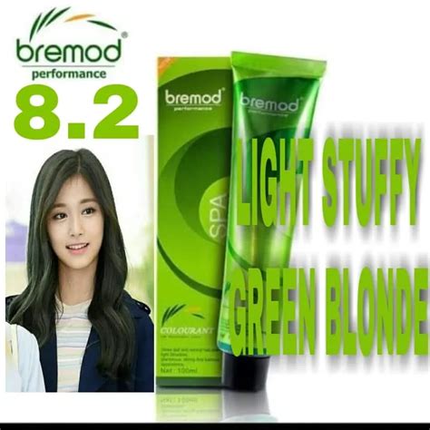 Bremod Performance SPA Hair Color 8 2 LIGHT STUFFY GREEN BLONDE 100