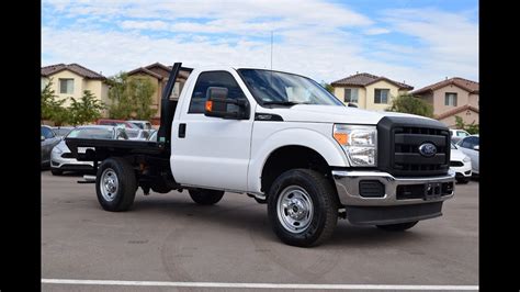 2015 Ford F 250 Regular Cab Flatbed Walkaround Youtube