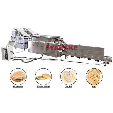 Industrial Arabic Pita Bread Machine Production Line For Shawarma