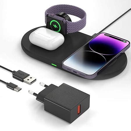 Wireless Charger ORIEMAC 3 in 1 kabelloses Ladegerät Induktive