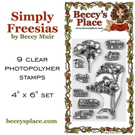 Beccy's Place: New Release: Simple Freesias