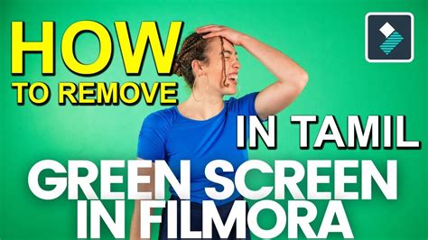 How To Remove Green Screen In Filmora In Tamil Youtube