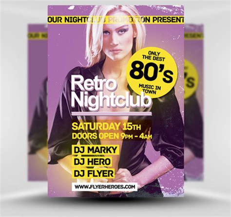 Free 19 Retro Flyer Designs In Psd Ai Indesign Ms Word Pages