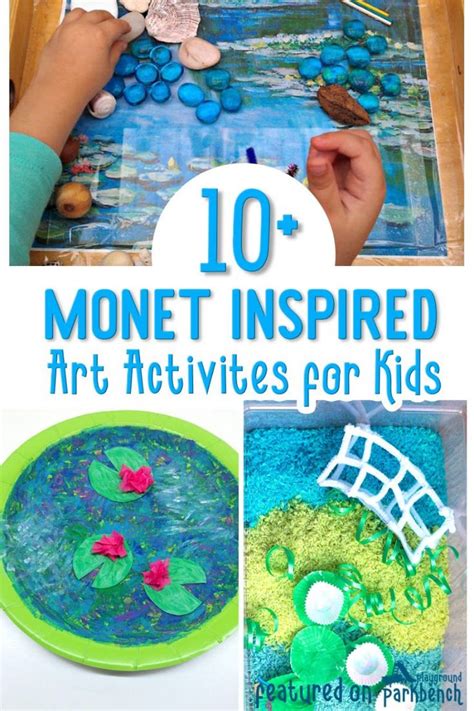 10+ Awesome Monet Inspired Art Activities for Kids | Homeschool art ...