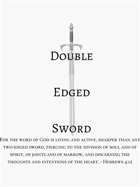 Double Edged Sword Logo Sticker For Sale By Kilgosr Redbubble