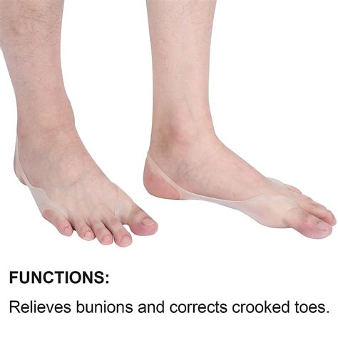 Silicone Toe Separator 1 Pair - Big Toe Spacers for Correcting Crooked