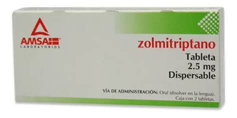 Zolmitriptano 2 Tabletas 2 5mg MercadoLibre