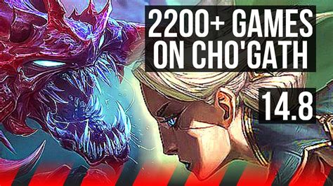 CHO GATH Vs CAMILLE TOP 2200 Games 5 3 14 EUW Master 14 8