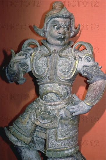 A Tomb Guardian Or Lokopala Protector Of The Dead Tang Dynasty China