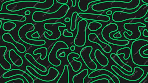 Premium Vector | Abstract pattern green line shape background