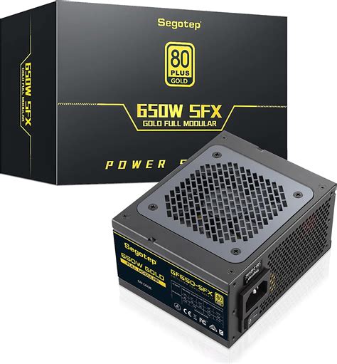 Segotep 650W SFX Power Supply 80+ Gold Efficiency Fully Modular PSU SFX ...