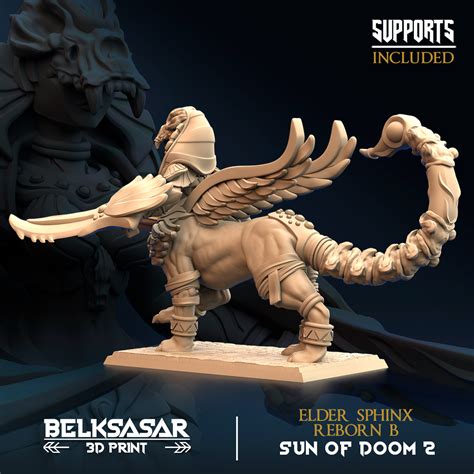 Elder Sphinx Reborn A Nude 3D File For 3D PrintingCults