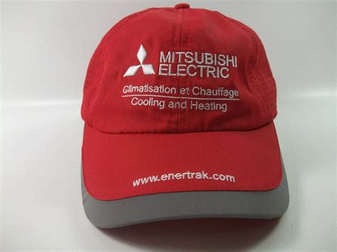 Mitsubishi Electric Heating Cooling Bilingual Hat Red Gem