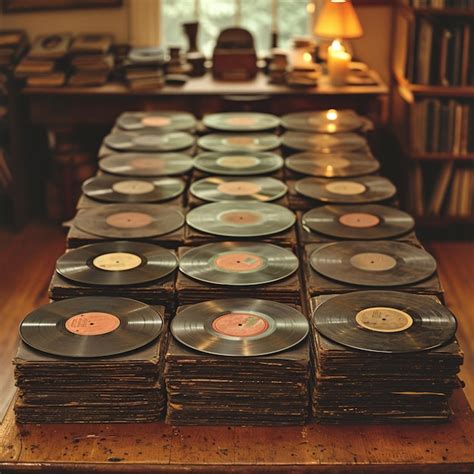 Premium Photo | Vintage vinyl records