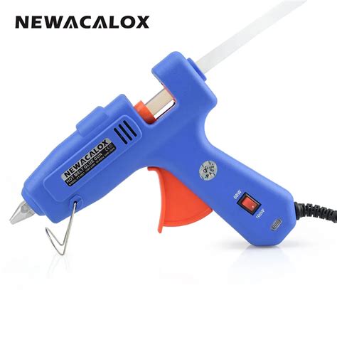 Newacalox 60 w 100 w eu 플러그 diy 핫멜트 접착제 총 1pc 11mm 실리콘 스틱 열 온도 손 도구