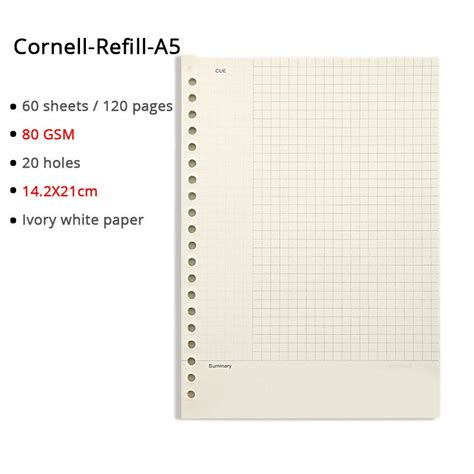 Jual Loose Leaf Refill Binder Notebook A4 B5 A5 Replacable Metal Ring