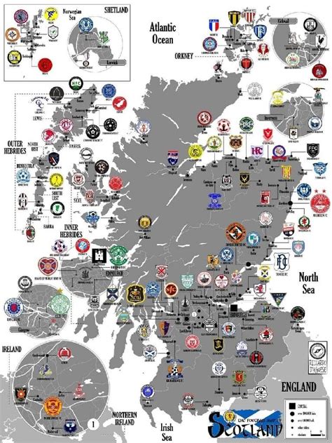 Mapa Wszystkich Profesjonalnych Klub W Pi Karskich W Szkocji