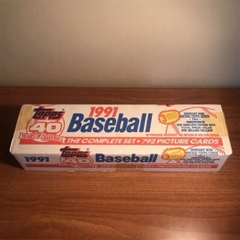 1991 Topps 40 Years Of Baseball Complete Set 792 Cards EBay