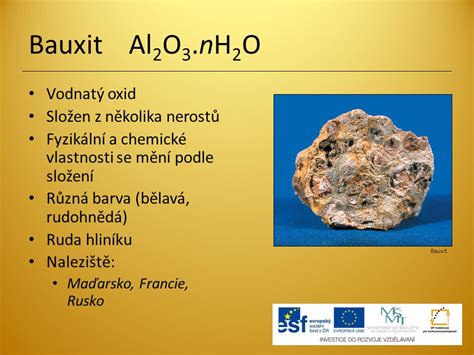 P Mineralogie Oxidy Autor Mgr Drahom Ra Kalandrov Ppt St Hnout