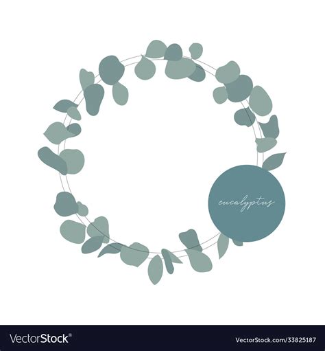 Eucalyptus Wreath Clip Art Free