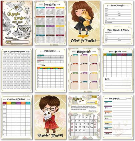 Agenda Harry Potter 2023 2024 Para Imprimir Gratis Agenda Escolar