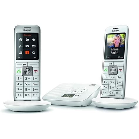 Téléphone fixe sans fil Gigaset CL660A Duo avec répondeur et 2 combines