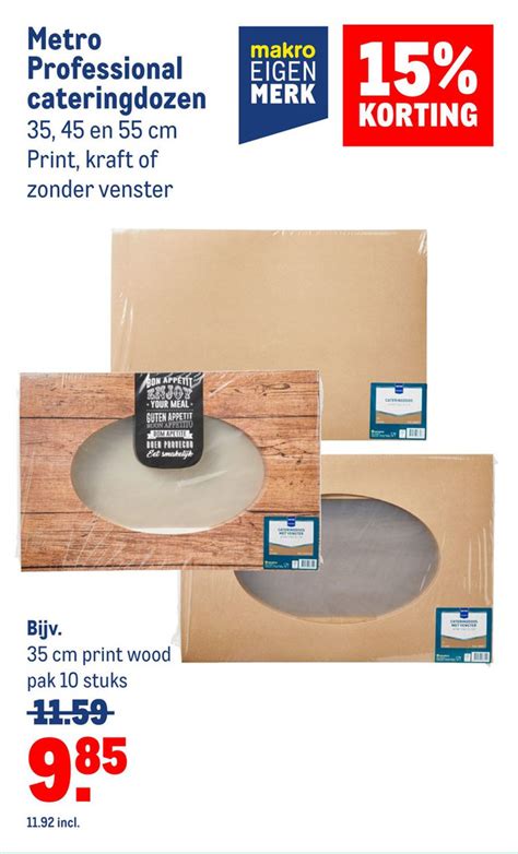 Metro Professional Cateringdozen Aanbieding Bij Makro