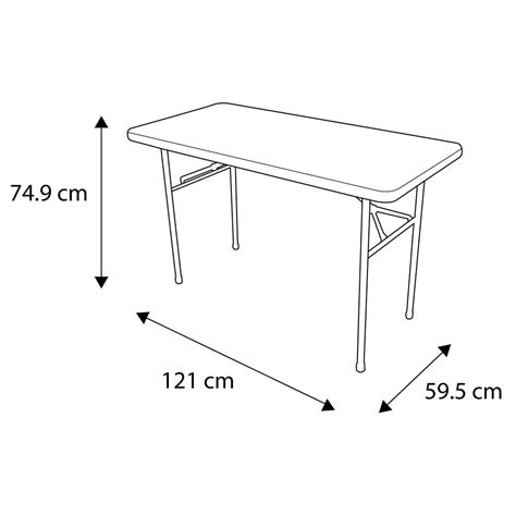 Mesa Plegable M X Cm X Cm Blanco Hdx The Home Depot M Xico