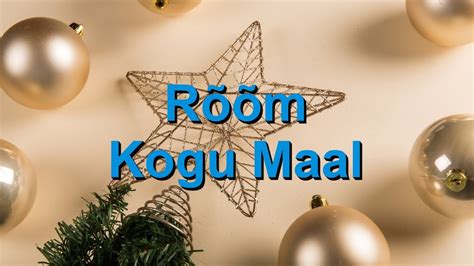 Rõõm Kogu Maal Joy To The World Karaoke Baritonsaksofon