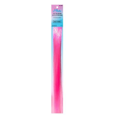 Extensión de cabello clip In tinsel hot pink j babe Luces Beautiful