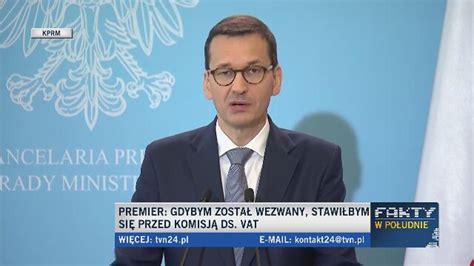 Premier Mateusz Morawiecki o luce VAT w Polsce i jej wielkości w