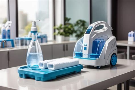 Premium AI Image | Disinfection equipment on table