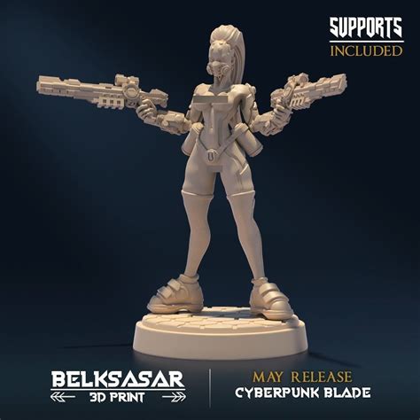 Neon Outlaw B Nude 3D Model 3D Printable CGTrader