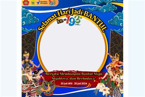 Gratis Link Twibbon Hari Jadi Kabupaten Bantul Yang Ke 193 Dengan